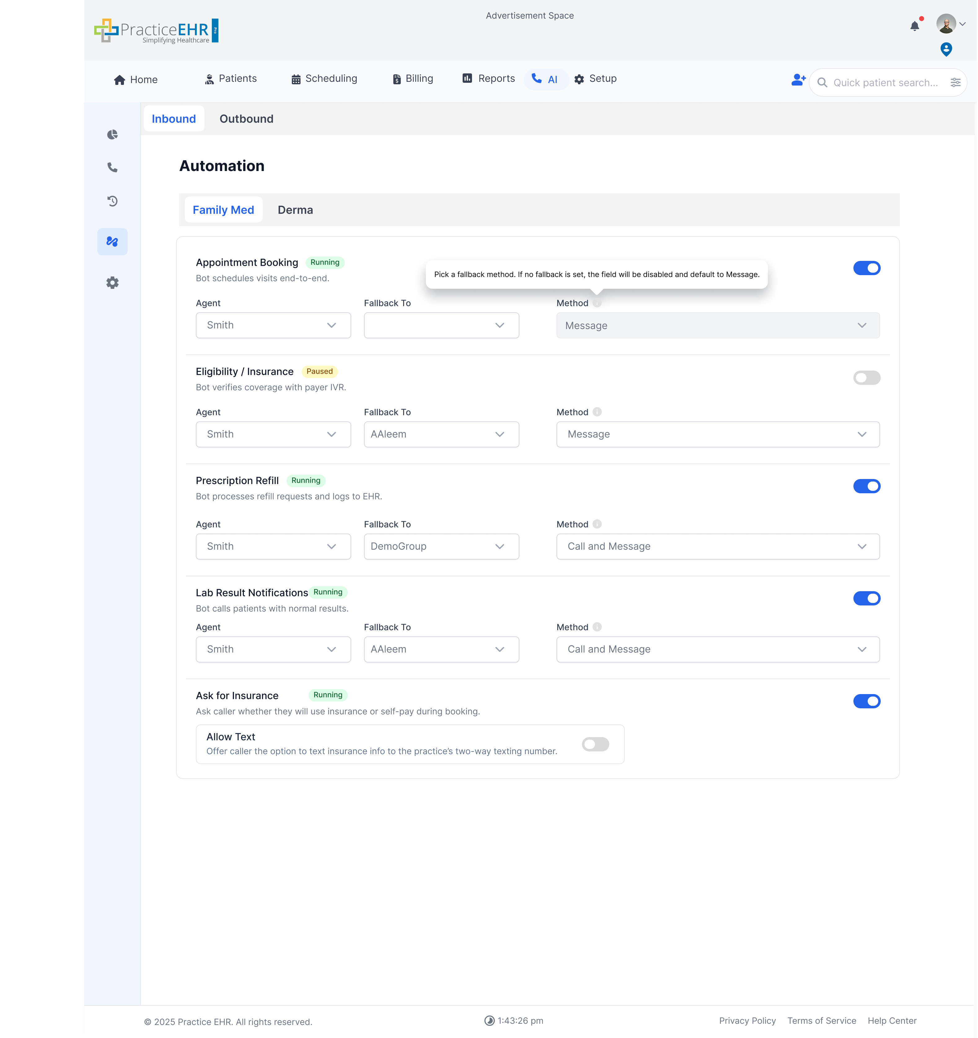 Automation configuration