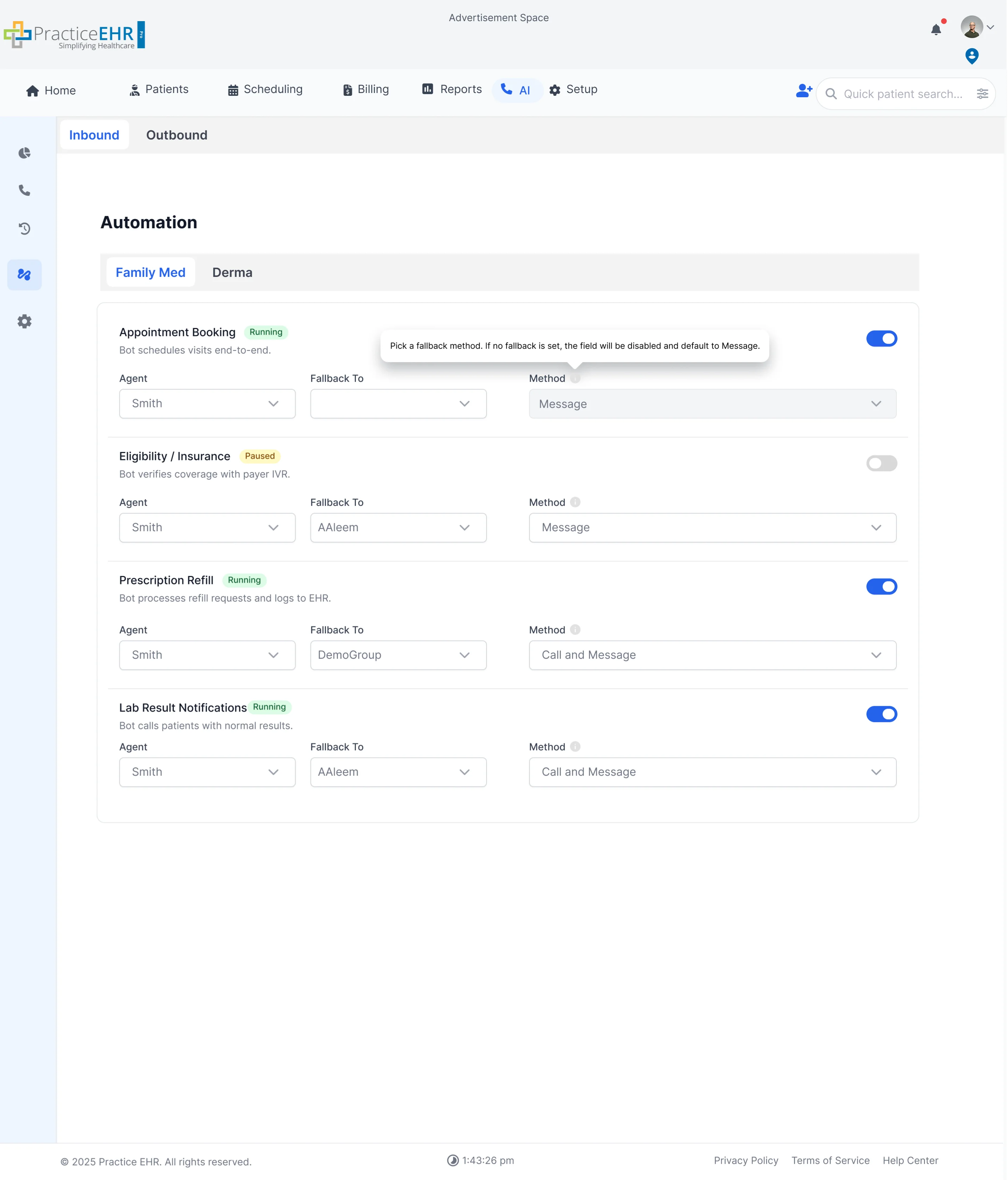 Automation configuration