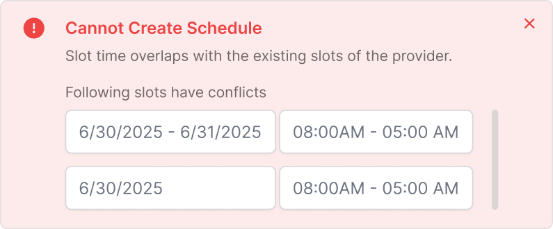 Tall schedule alert