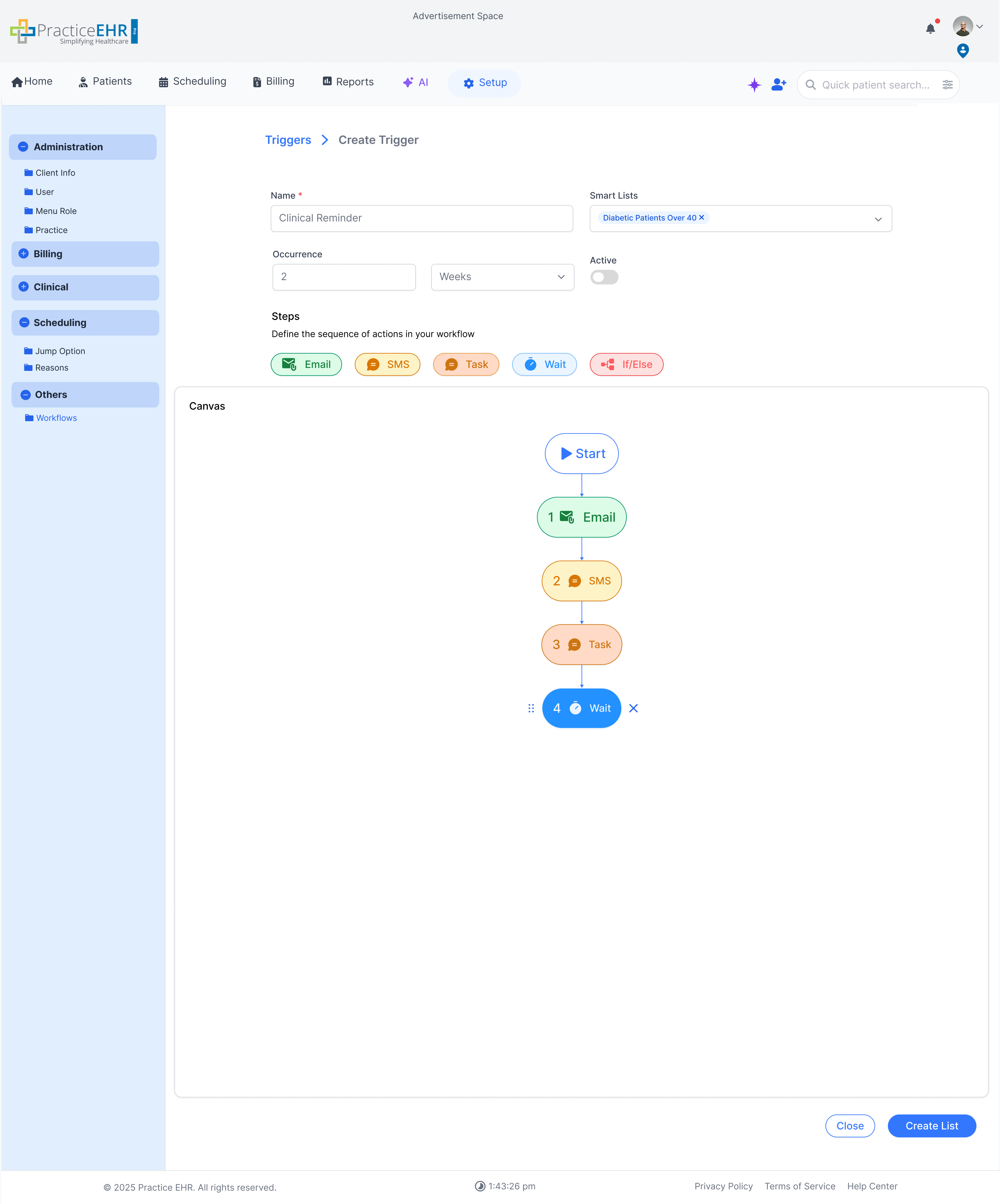 Trigger detail screen 13