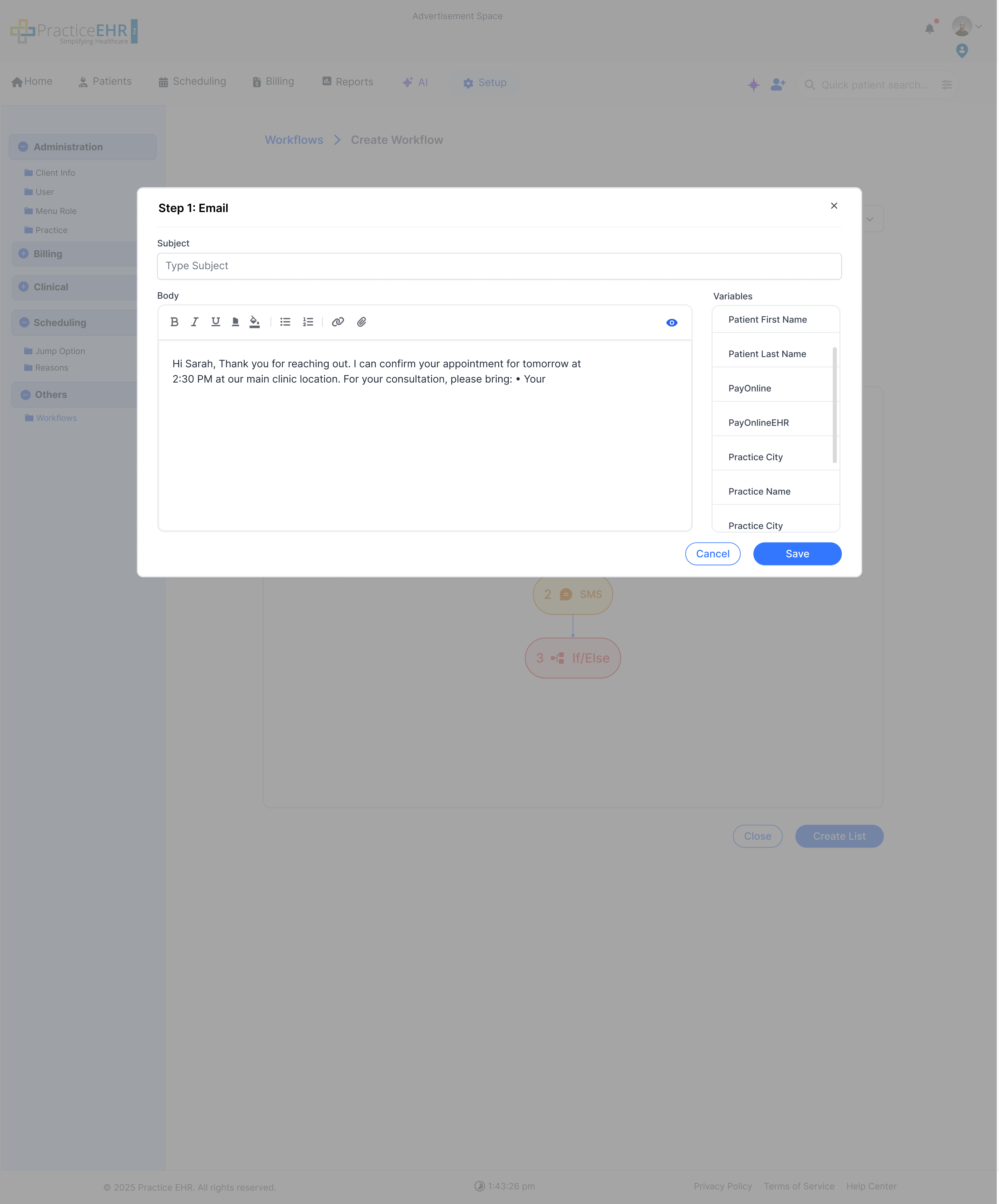 Trigger detail screen 2