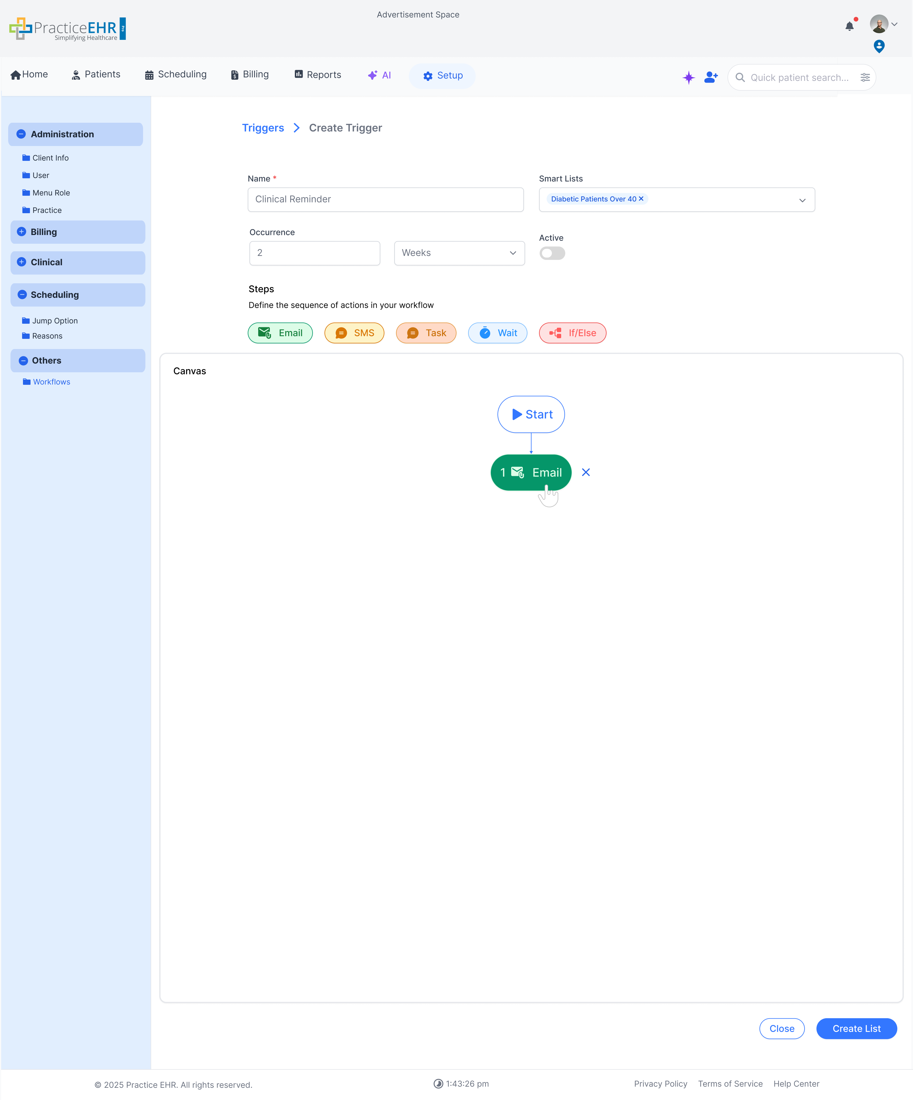 Trigger detail screen 4