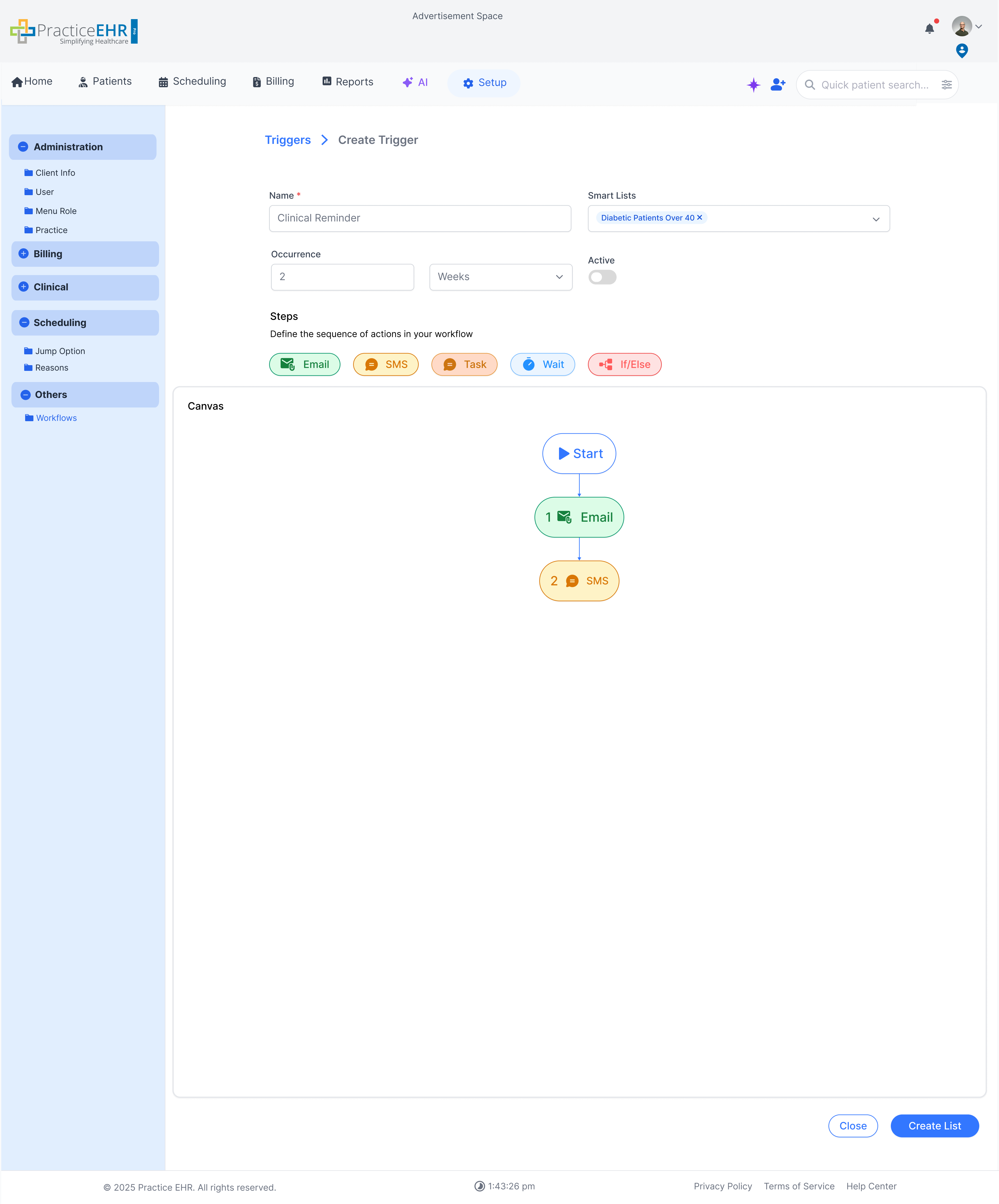 Trigger detail screen 6