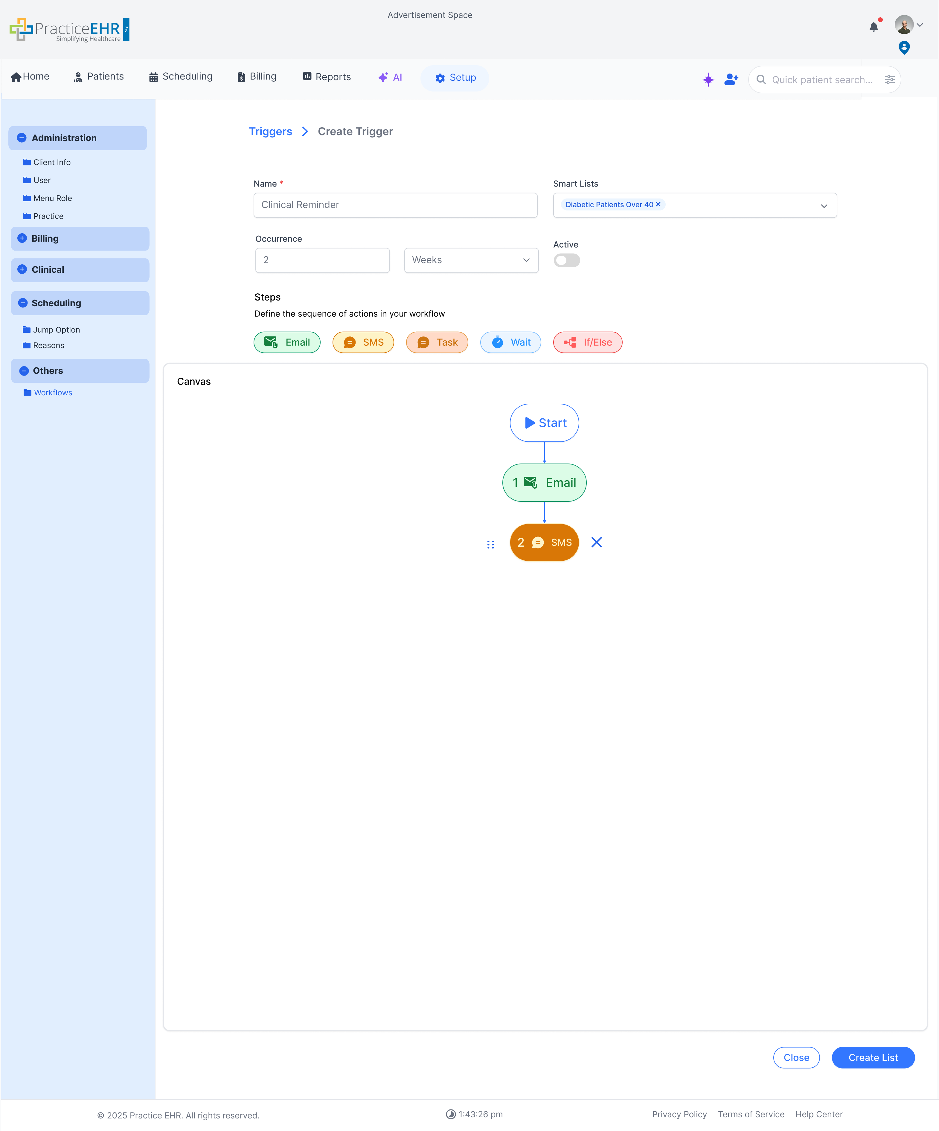 Trigger detail screen 7