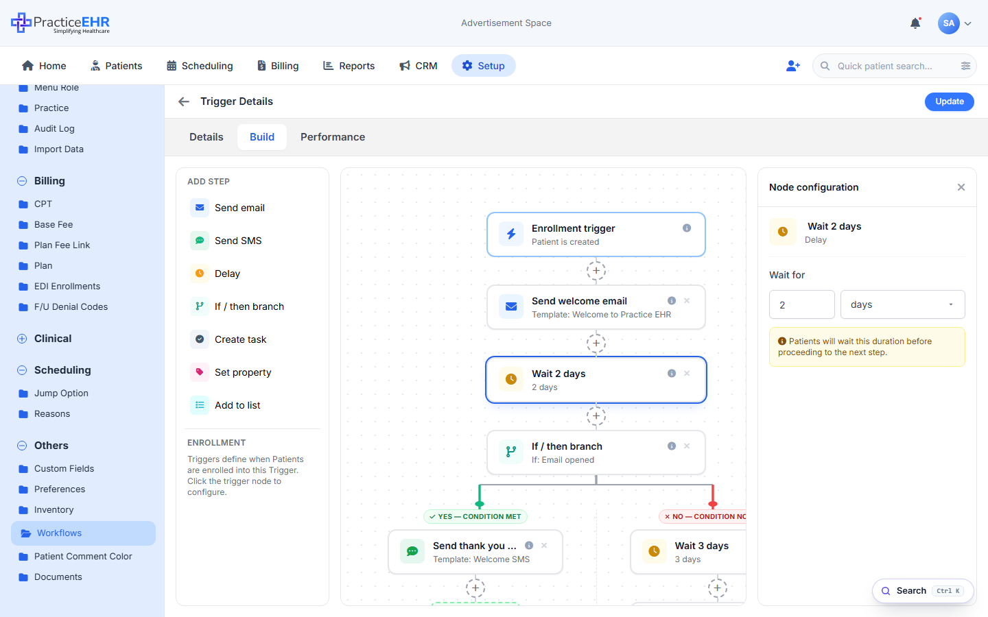 Delay node configuration (live mockup)