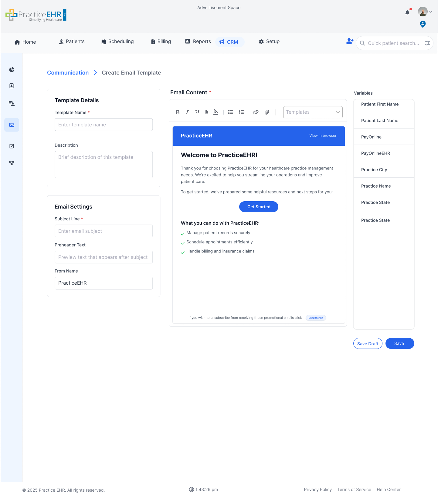 Create Email Template