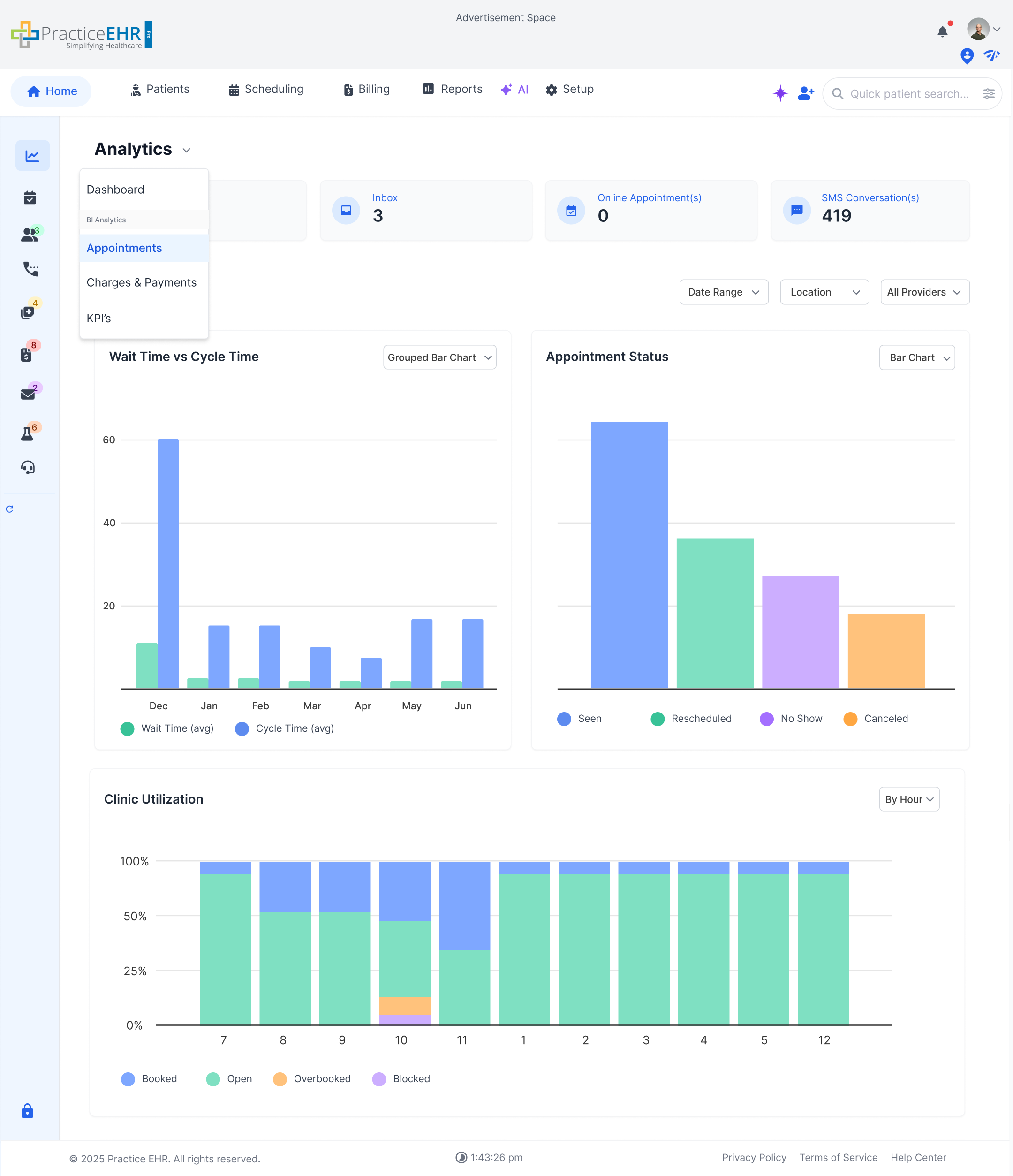 Pro Dashboard Analytics Filters