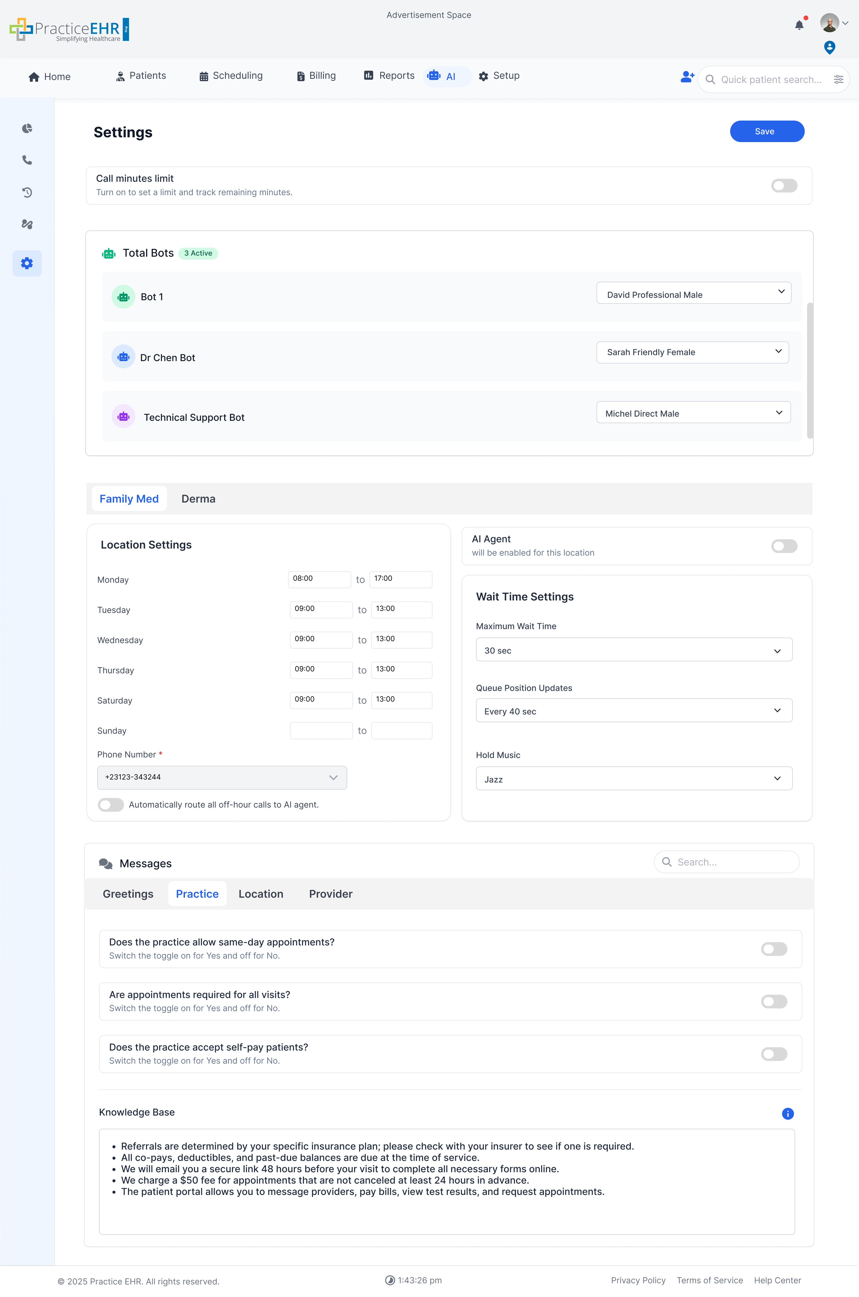Practice tab example image