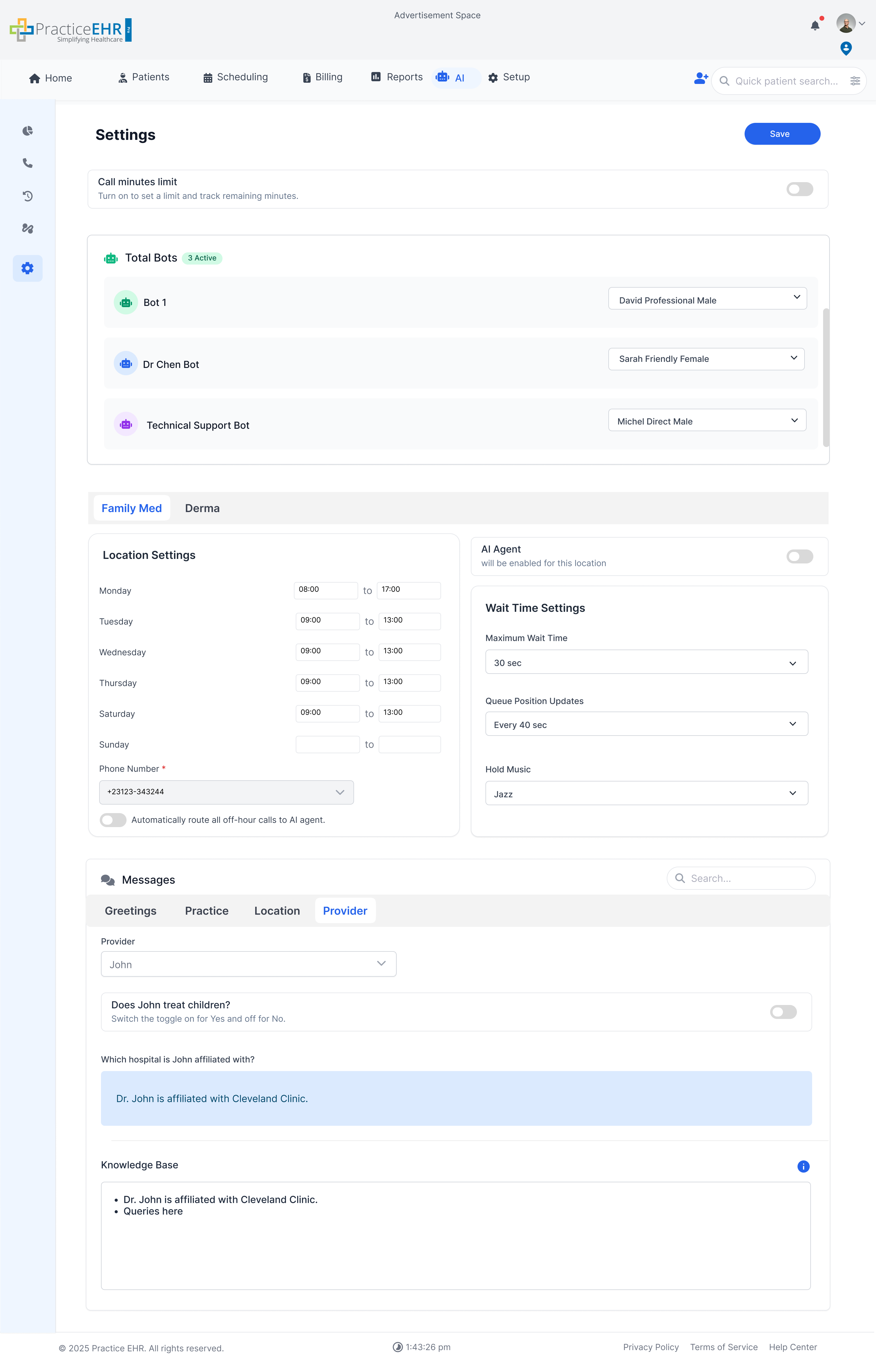 Provider tab example image