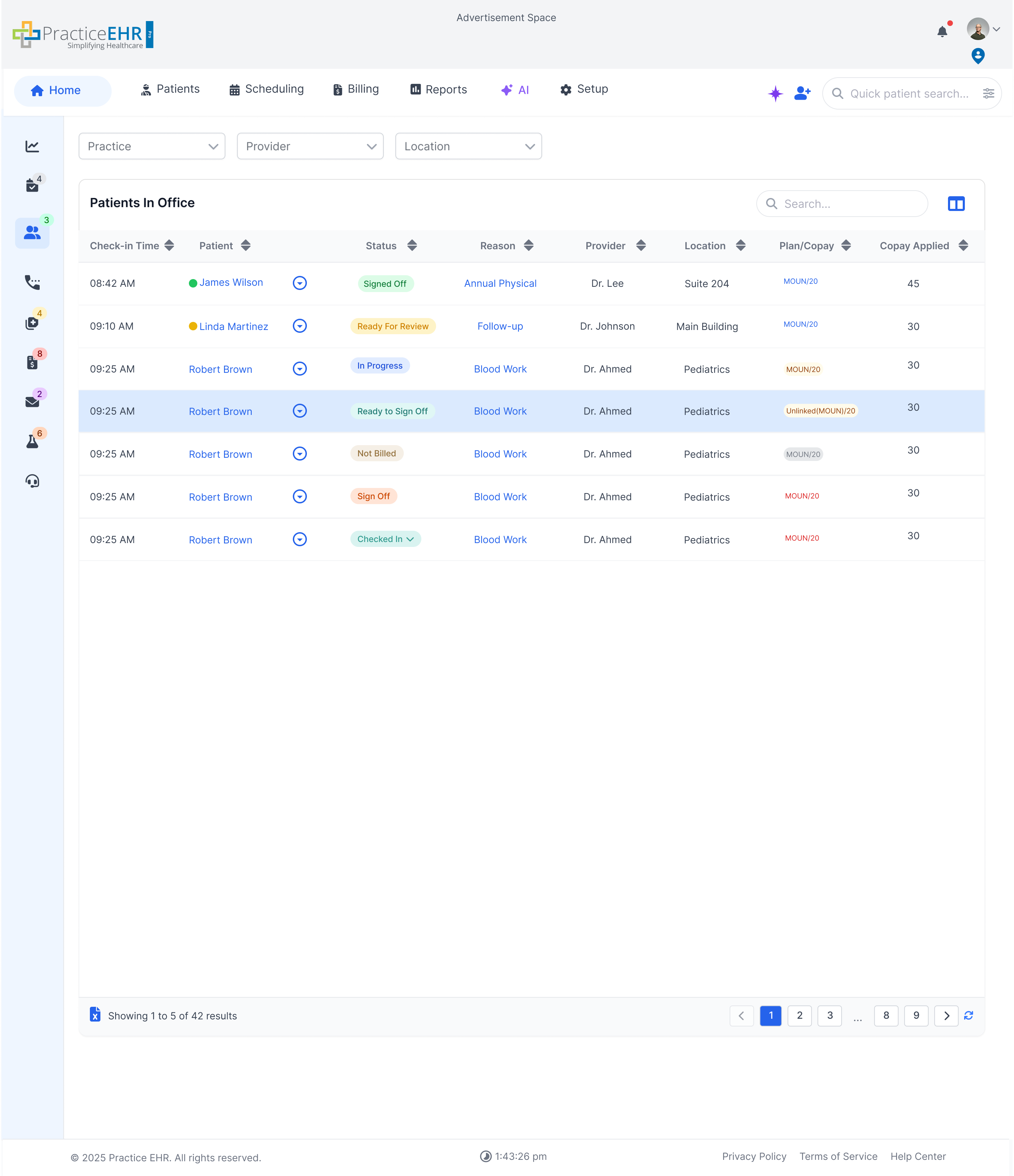 Home Grid example screenshot