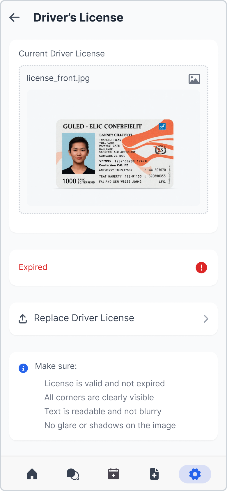 Expired License State
