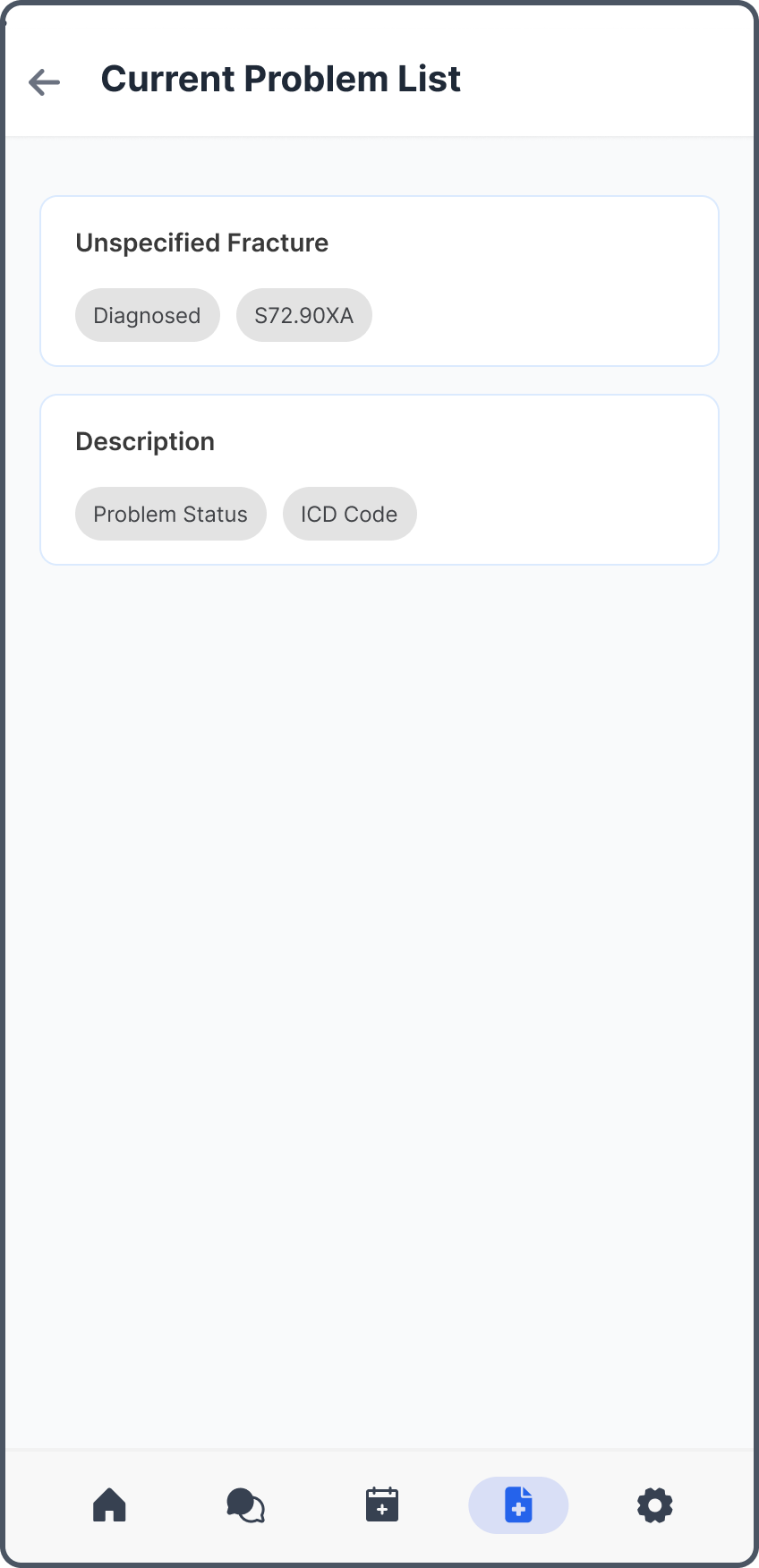 Current Problem List