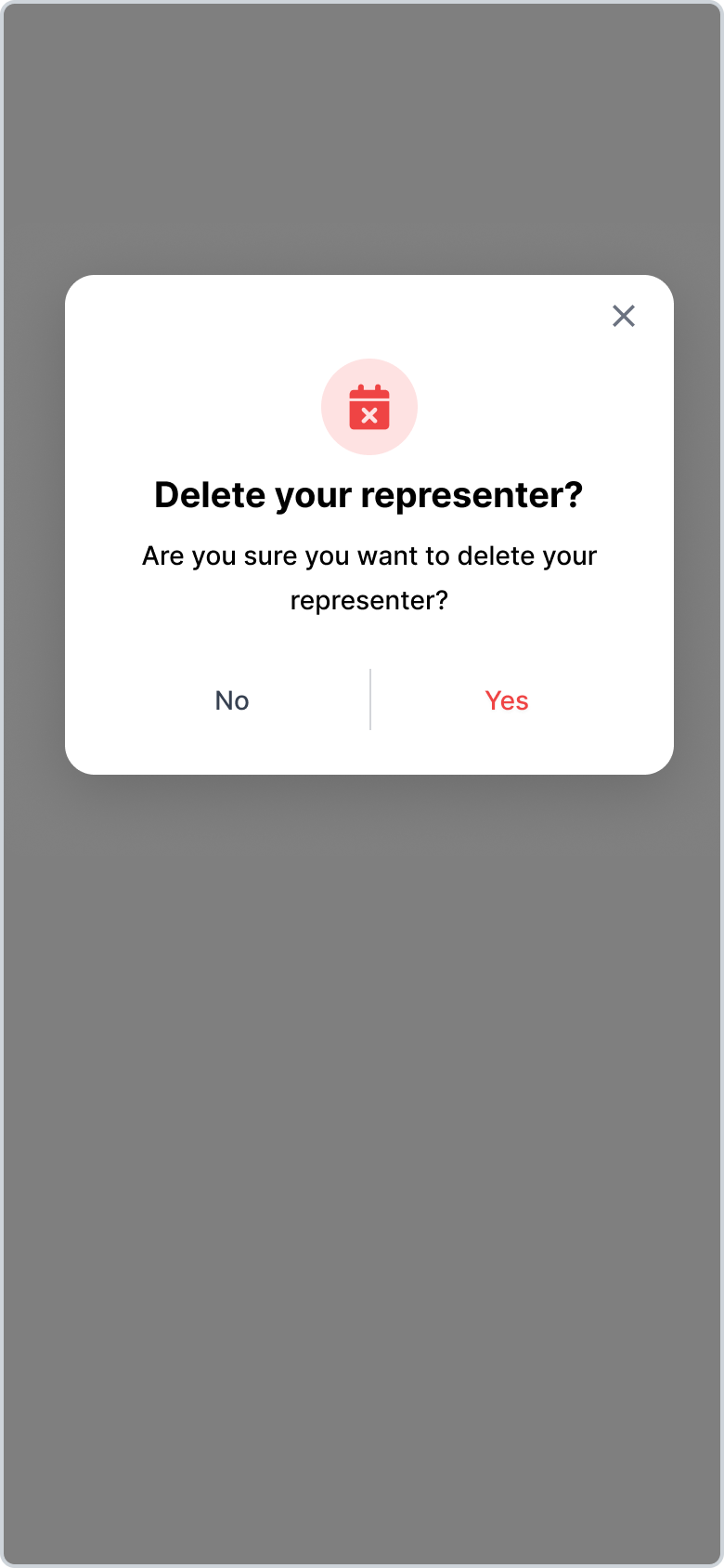 Delete Representative
