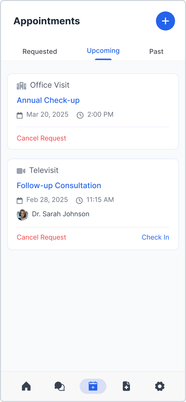 Upcoming Appointments