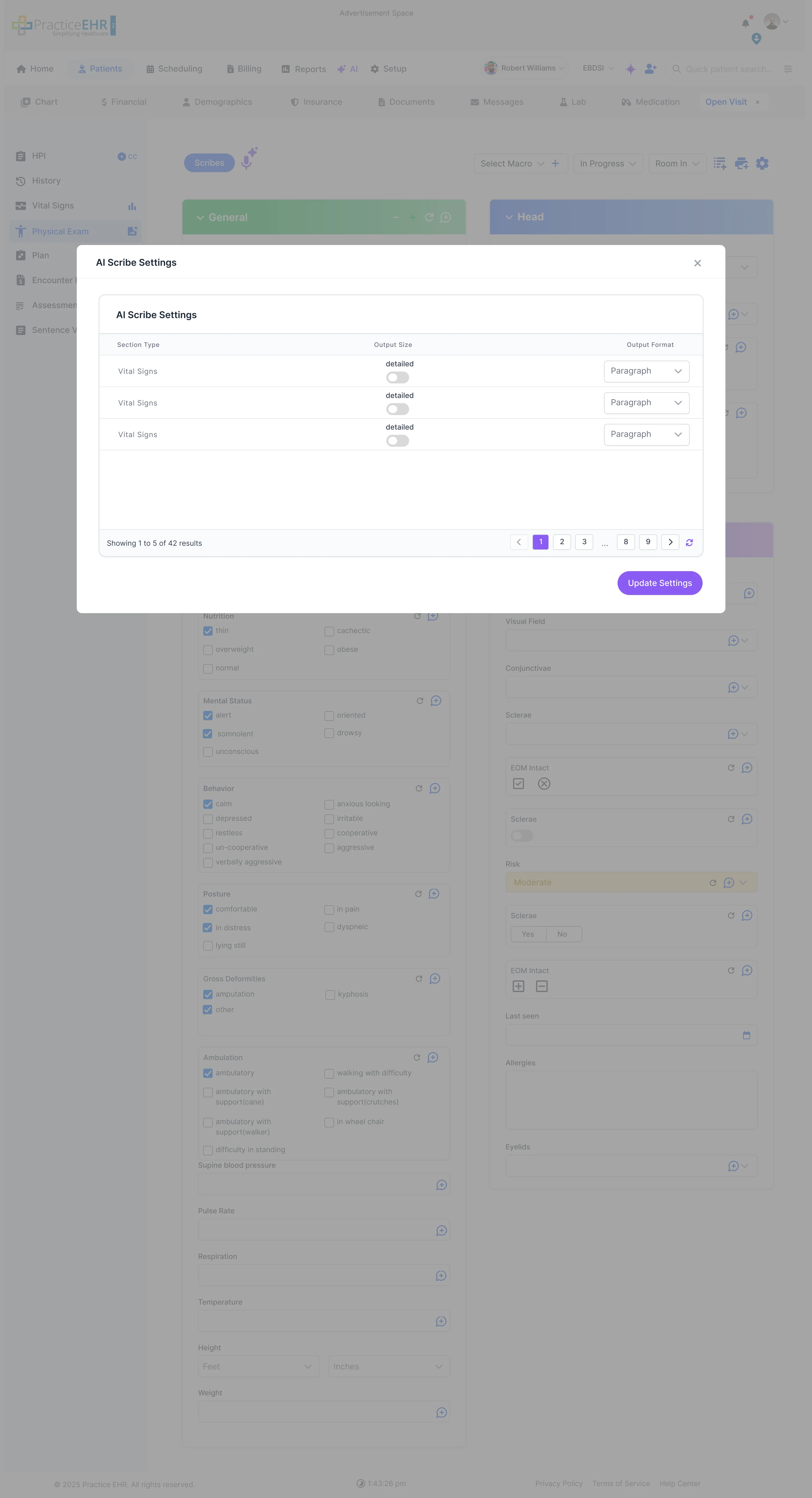 AI Scribe Settings image