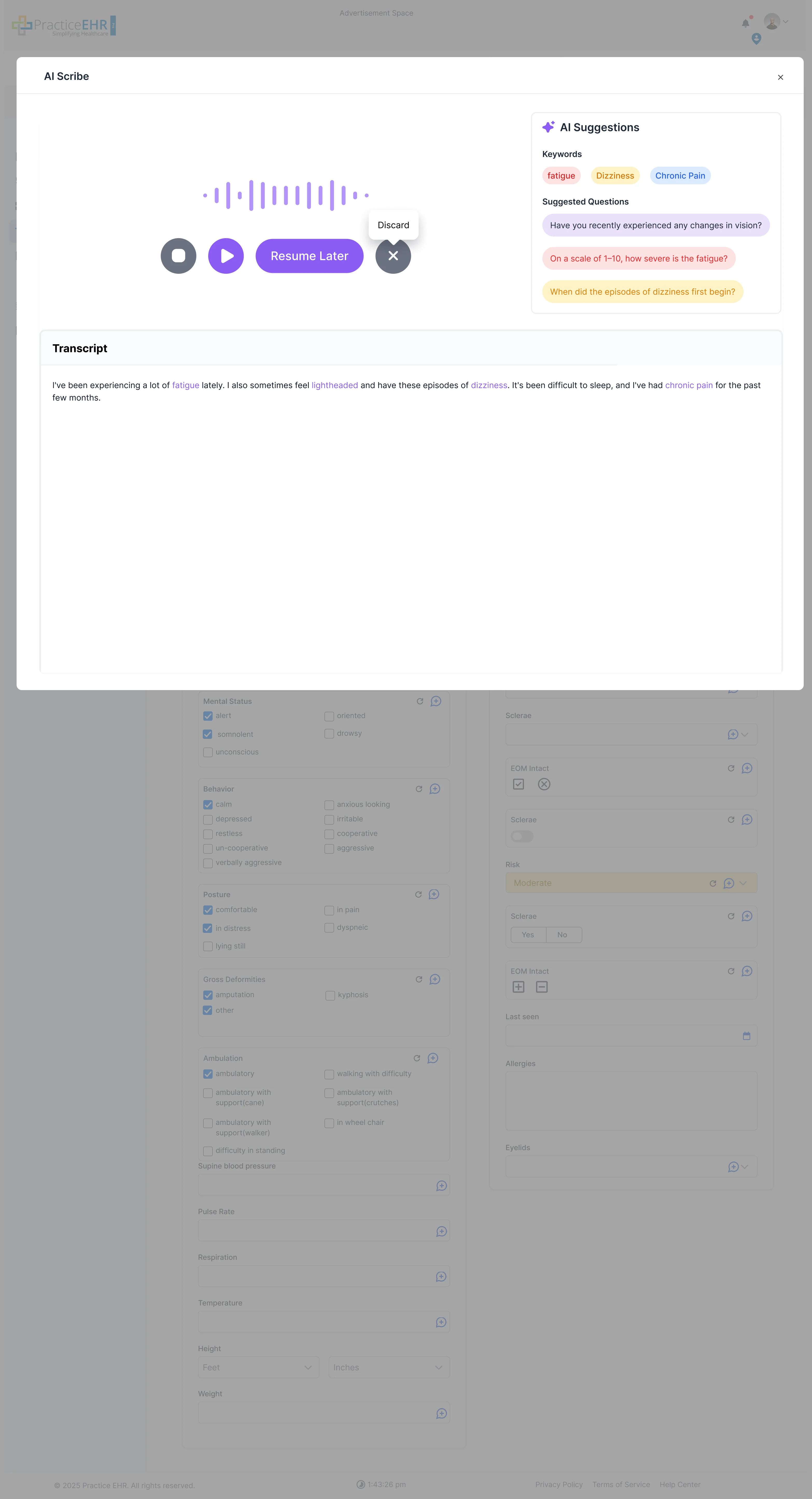 AI Scribe Capture Conversation image
