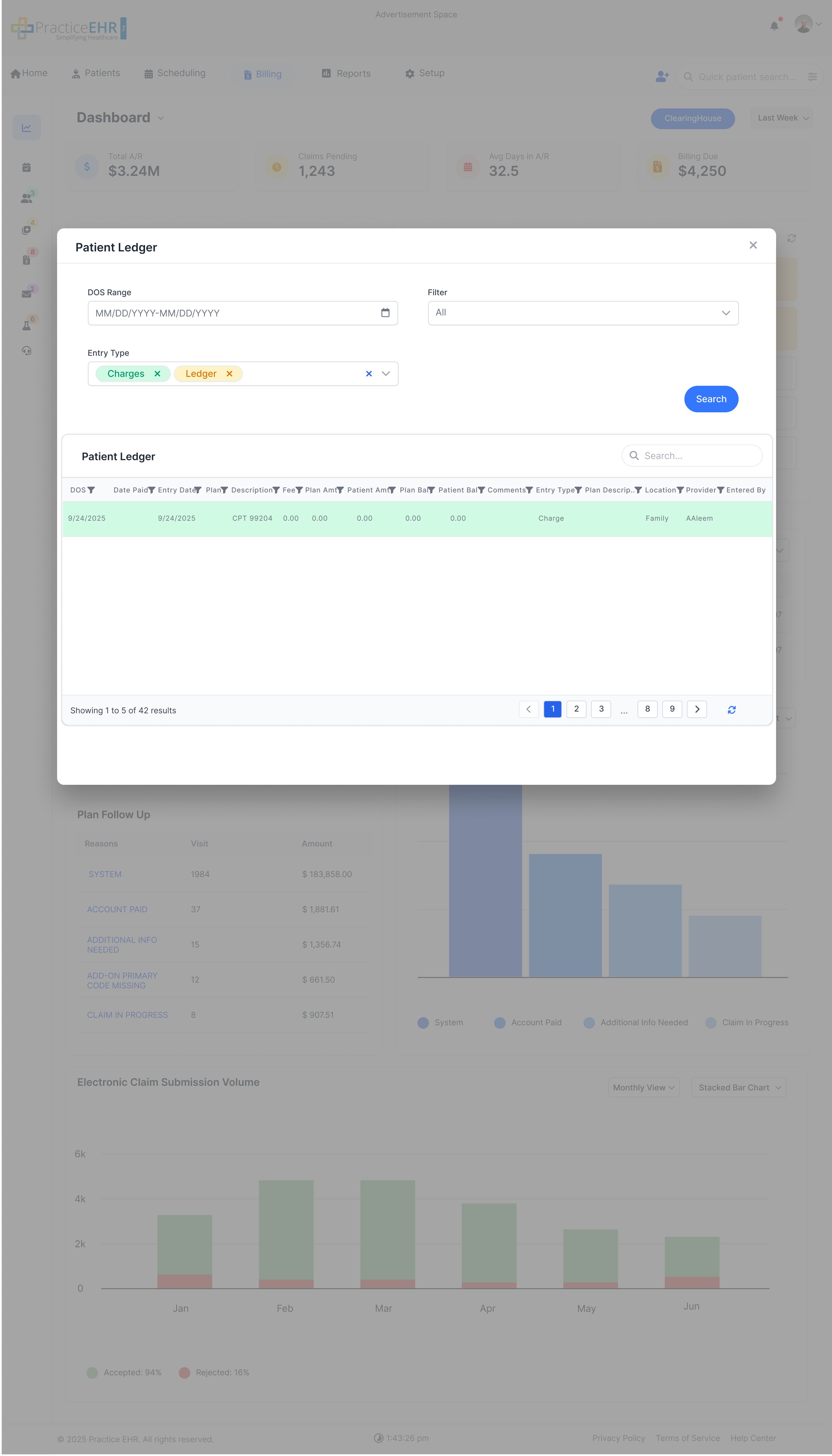 Patient Ledger Modal image