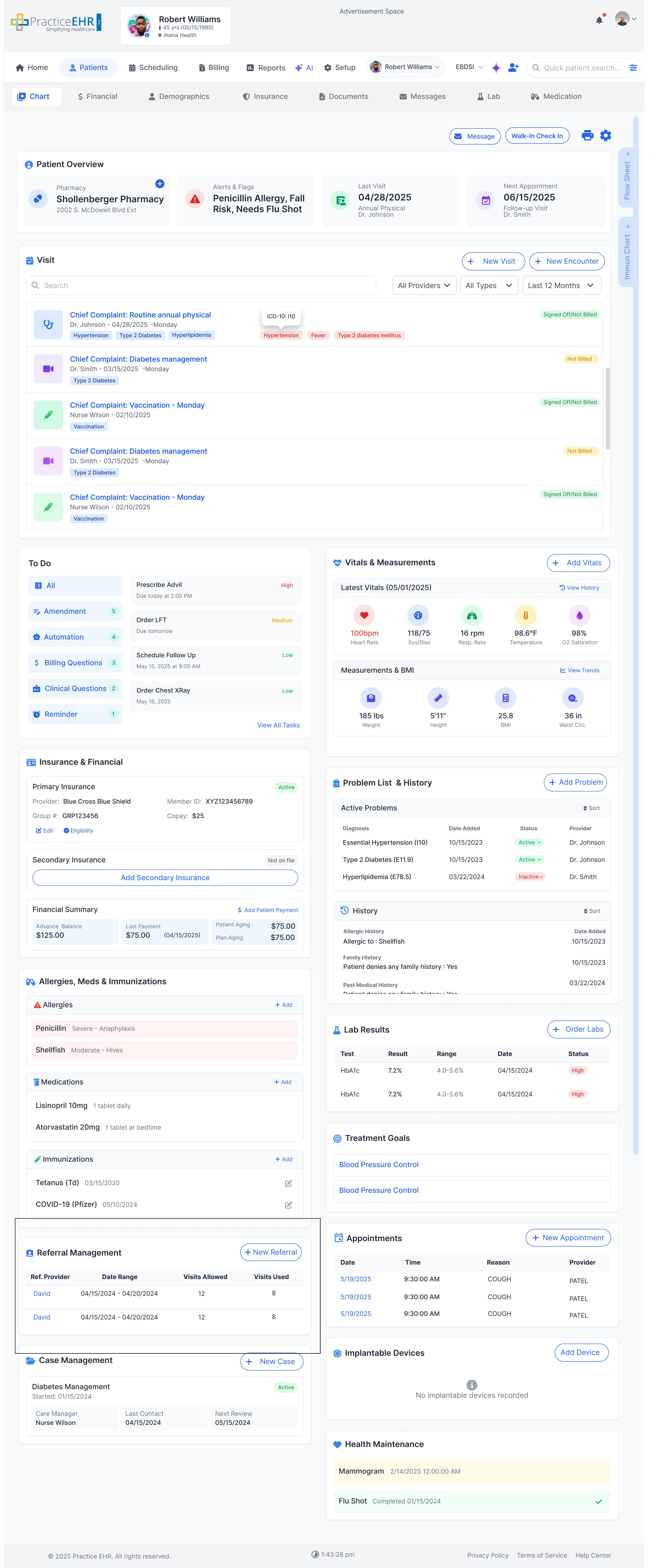 Navigation to Referrals