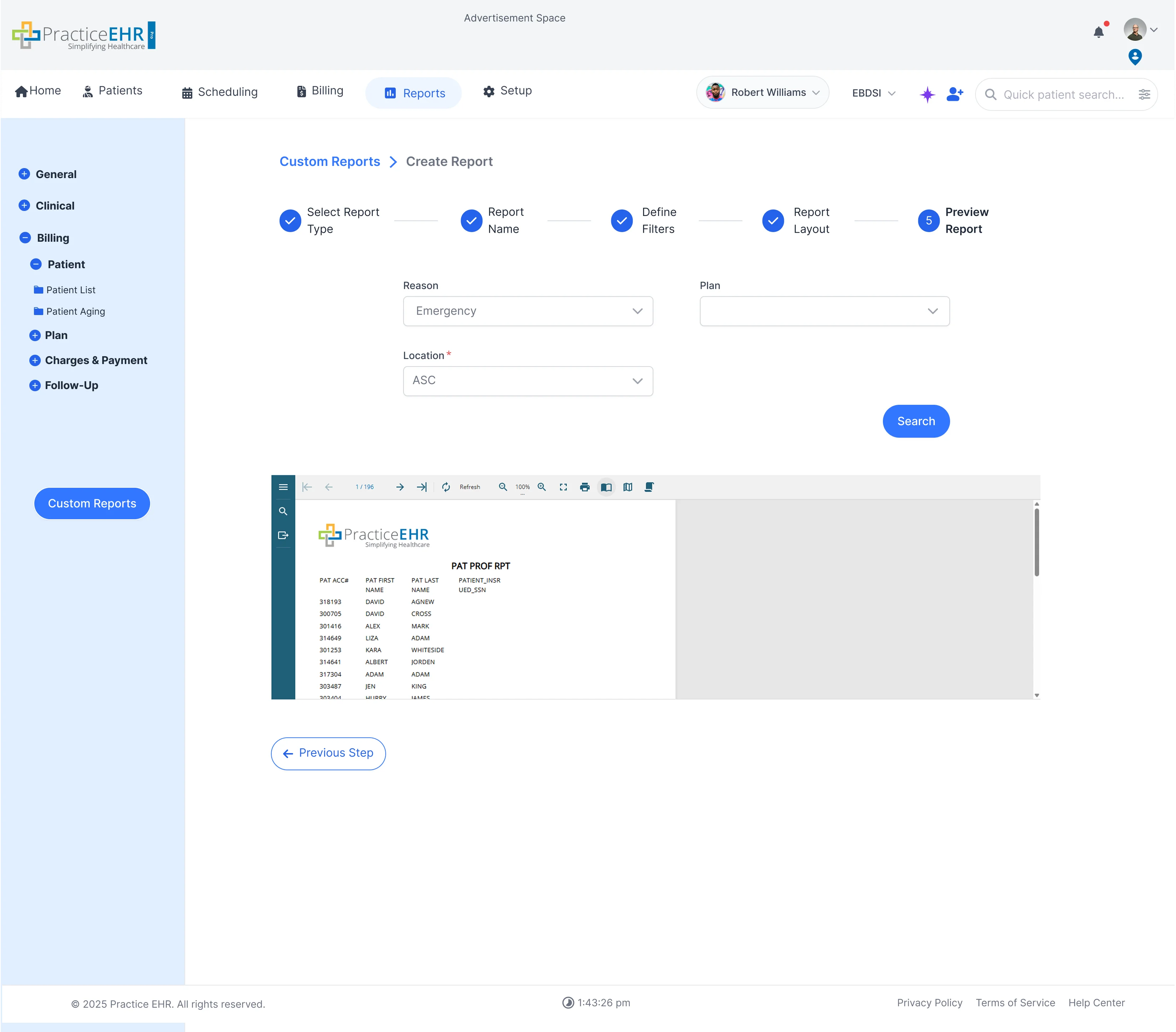 6. Preview Report (Print View)