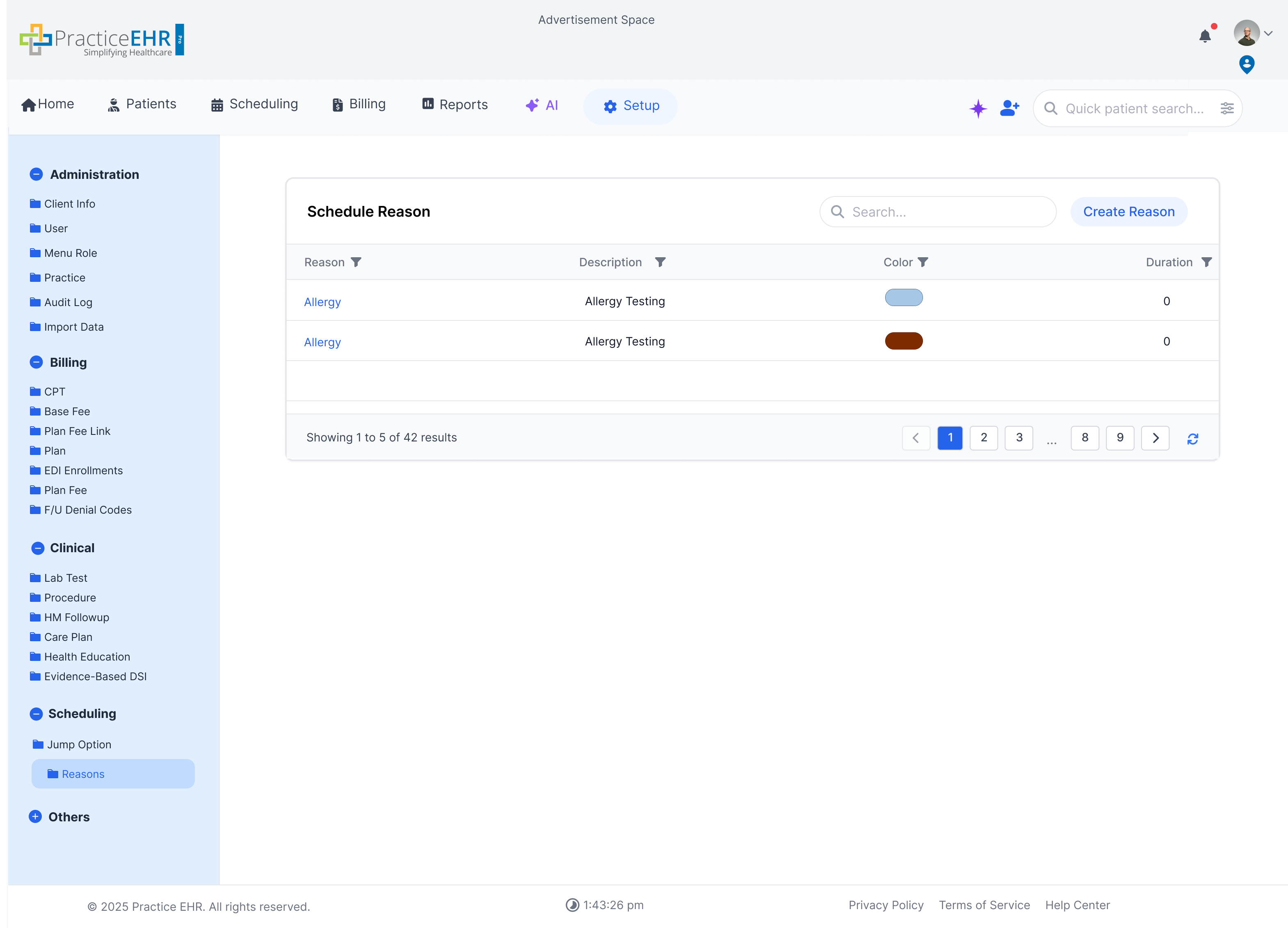 Scheduling Reasons image